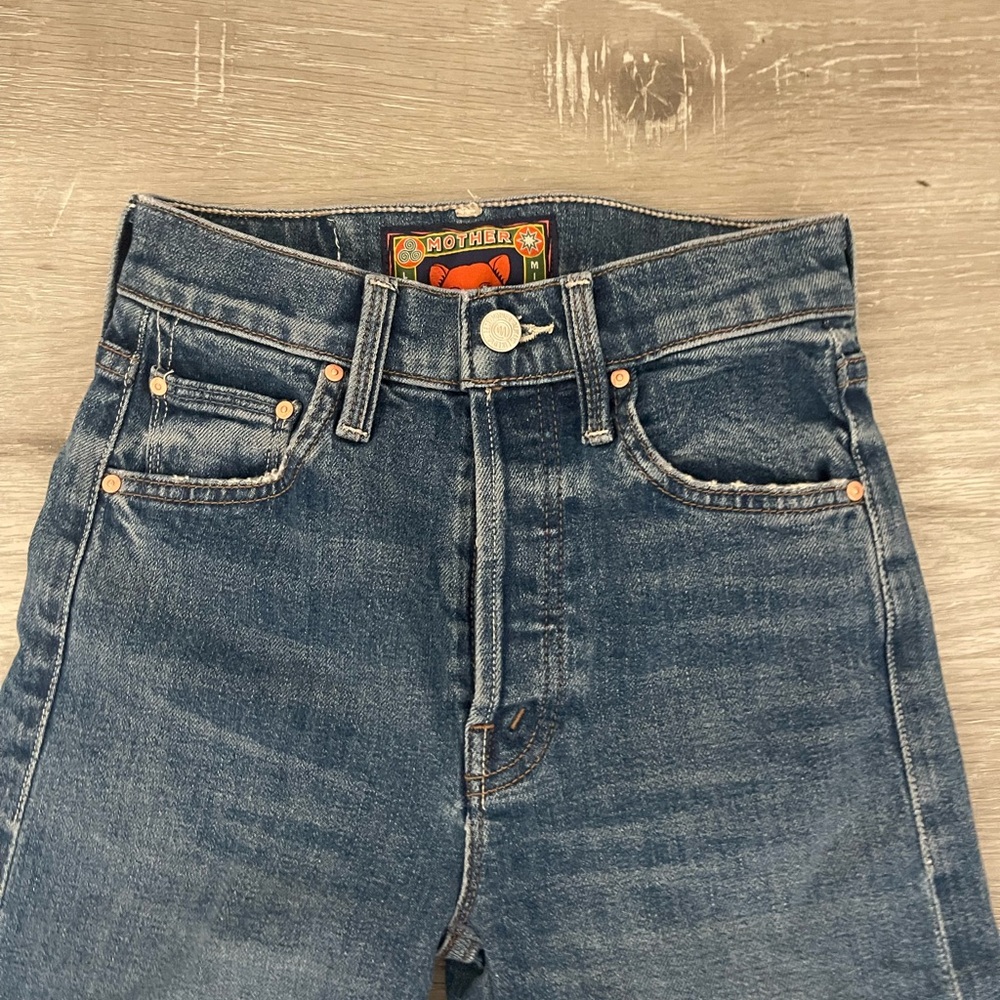 MOTHER x La Doublej The Tomcat Roller Printed Flare Jeans - Picture 4 of 9